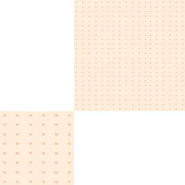 Abstract patterns of hearts with pattern unit. Stock Illustration