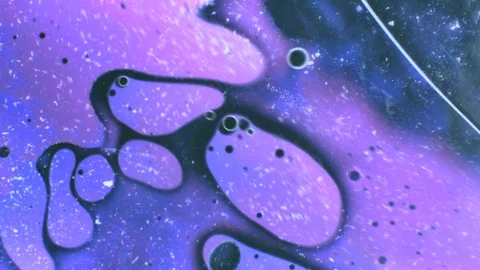 Abstract patterns of ink on water Stock Footage 124718155