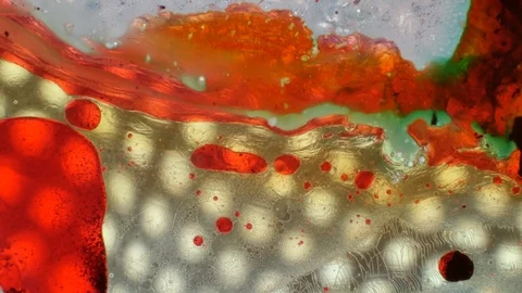 Abstract patterns of ink on water Stockbeeldmateriaal 126061067