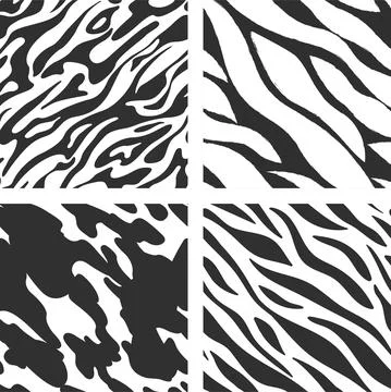 Abstract patterns with liquid texture. Stock Illustration