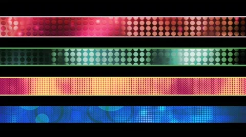 Abstract Patterns Looping Lower Third Stock Footage