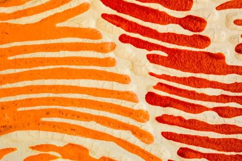 Abstract patterns made with paint or improvised materials Foto stock