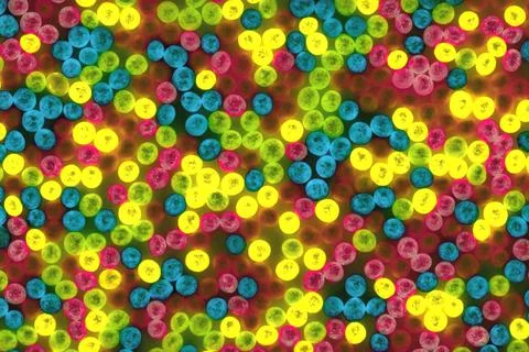 Abstract patterns. Multicolor round beads for your design. Stock Photos