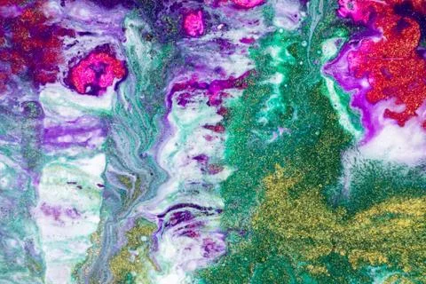 Abstract Patterns of Paints Stock Illustration