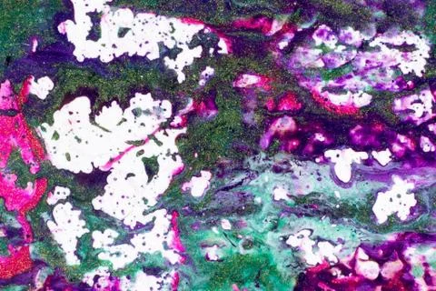 Abstract Patterns of Paints Stock Illustration