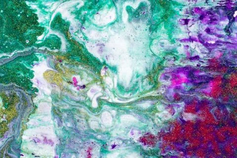 Abstract Patterns of Paints Stock Illustration