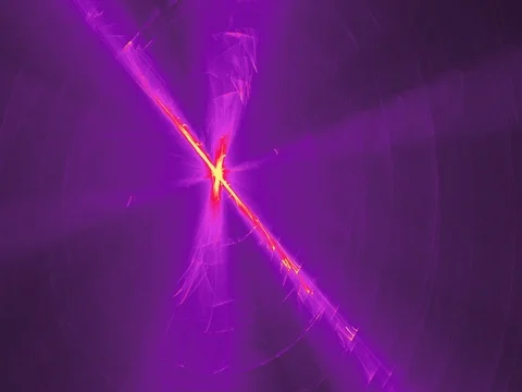 Abstract Patterns In Purple Red And Yellow Lines Curves Particles Stock Footage 72418475