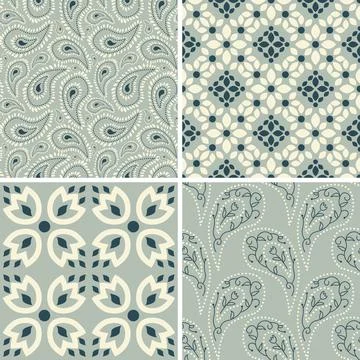 Abstract patterns set Stock Illustration