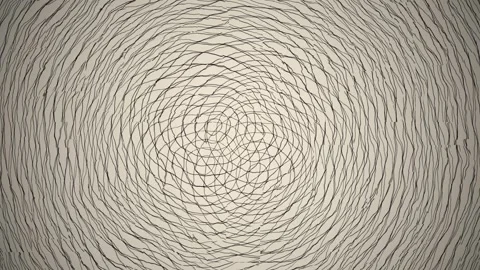 Abstract patterns swirl in circles creating a unique Stock Footage 338226234