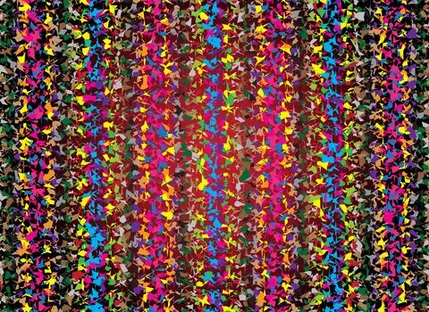 Abstract patterns with various shapes Stock Illustration
