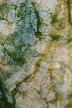 Abstract Patterns in Water a Double Exposure Effect Foto stock