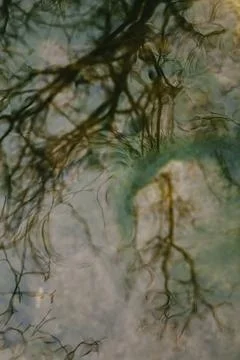 Abstract Patterns in Water a Double Exposure Effect Foto stock