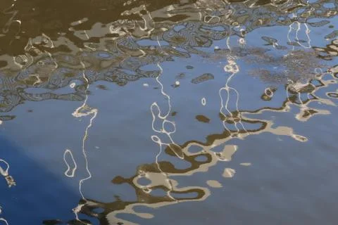 Abstract patterns on the water Stock Photos