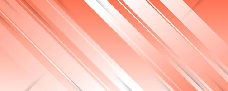 Abstract Peach and White Gradient Background in Paper Cut Style Stock Illustration