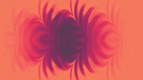Abstract Peach Plum 3D Leaves Seamless Loop Stock Footage 340198703