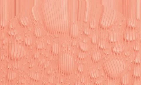 Abstract Peach Textured Background with 3D Elliptical Ripples and Vertical .. 스톡 일러스트