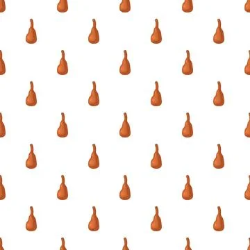 Abstract pear fruit pattern on white background Stock Illustration
