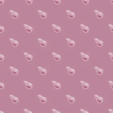 Abstract pear seamless pattern. Decorative background fruits. Stock Illustration
