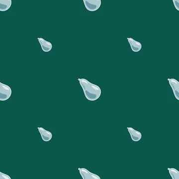Abstract pear seamless pattern. Decorative background fruits. 스톡 일러스트