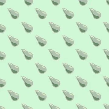 Abstract pear seamless pattern. Decorative background fruits. Stock Illustration