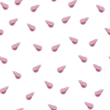 Abstract pear seamless pattern. Decorative background fruits. Stock Illustration