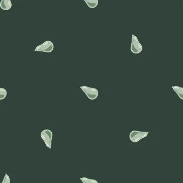 Abstract pear seamless pattern. Decorative background fruits. 스톡 일러스트