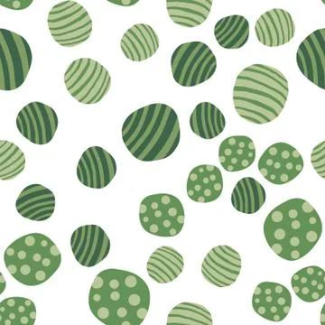 Abstract pebble seamless pattern. Hand drawn stones wallpaper. 스톡 일러스트
