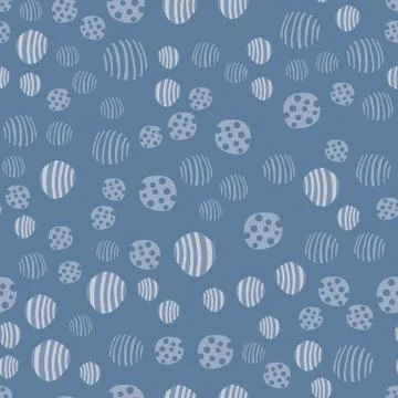 Abstract pebble seamless pattern. Hand drawn stones wallpaper. Illustrazione stock