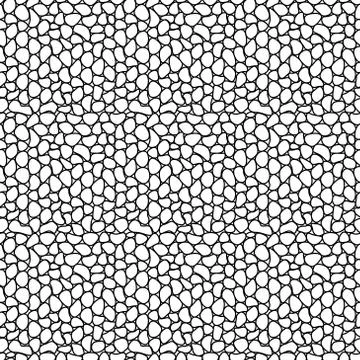 Abstract pebble seamless pattern Stock Illustration