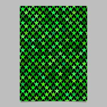 Abstract pentagram pattern background flyer template Stock Illustration