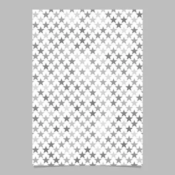 Abstract pentagram star pattern brochure template - vector design Illustrazione stock