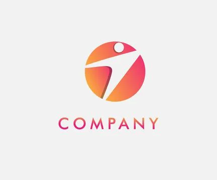 Abstract people logo design vector illustration Stock Illustration