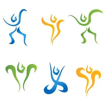 Abstract people logo, icon. Vector illustration Stockillustratie