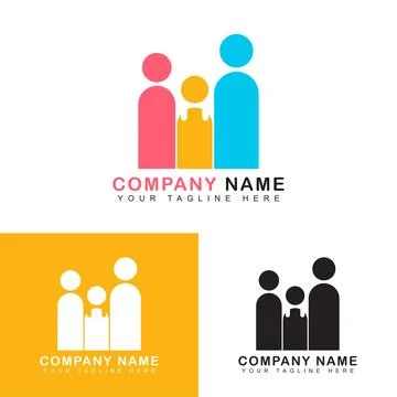 Abstract people logo Stock Illustration