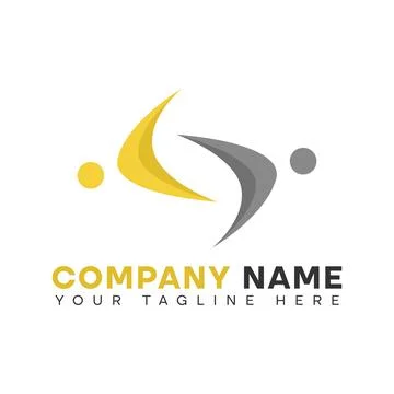 Abstract people logo Illustrazione stock