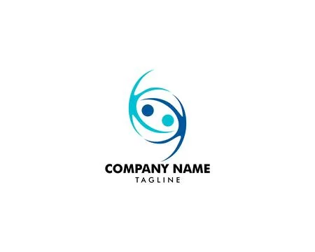 Abstract people logo Stock Illustration