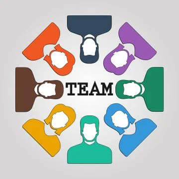 Abstract people team background design. Vector illustration. EPS 10 Stockillustratie