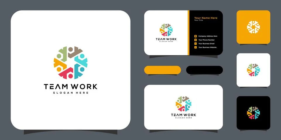 Abstract people vector design represents teamwork Illustrazione stock