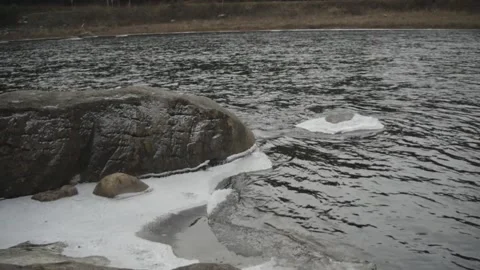 Abstract perfection in a flowing river Stock Footage 166004524