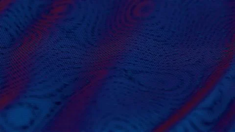 Abstract perforated surface with flowing wave patterns in purple and orange t Stock Illustration