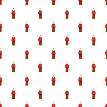 Abstract person pattern creating repetitive background design Illustrazione stock