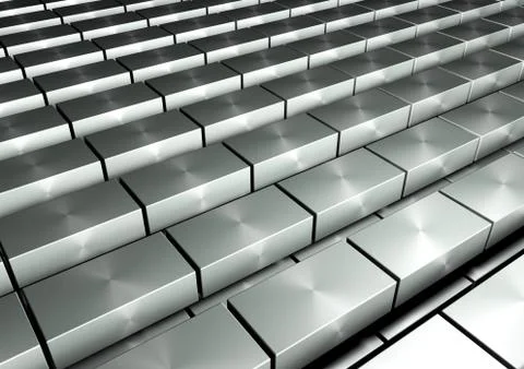 Abstract perspective background. cubes background - 3d render Stock Illustration