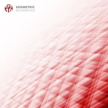 Abstract perspective geometric hexagon pattern red background, Creative desig Stock Illustration