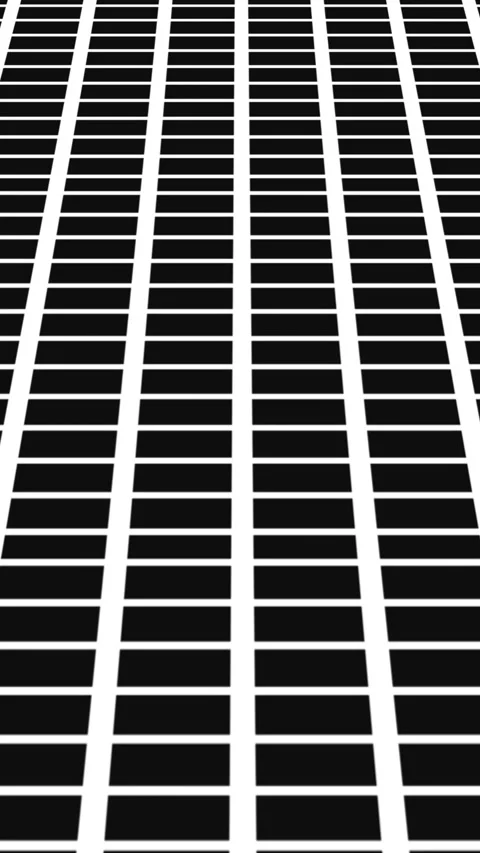 Abstract perspective grid with black and white lines forming dynamic geomet.. Stock Footage 344732105