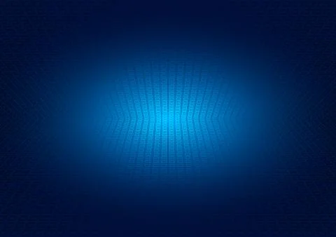 Abstract perspective grid on blue glowing background. square pattern lighting Stock Illustration