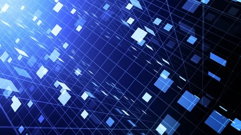 Abstract Perspective Grid Stock Footage 91055790