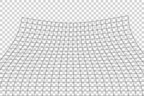 Abstract perspective grid pattern. Geometric wireframe mesh Stock Illustration