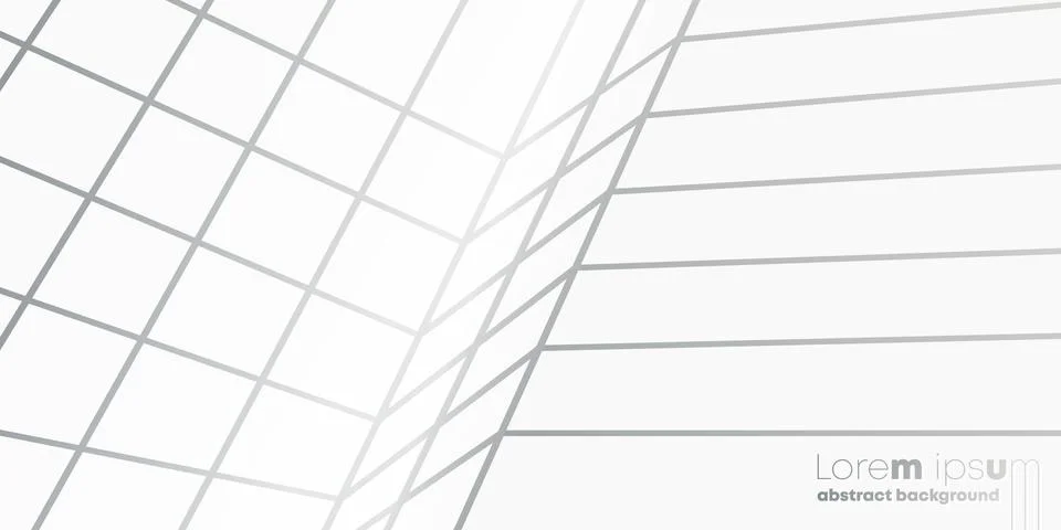 Abstract perspective lines pattern background, minimal vector design Stock Illustration