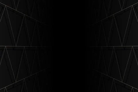 Abstract perspective triangle lines background. Vector. Stock Illustration