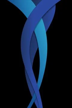 Abstract petal minimalistic geometric element for design and interfaces, bl.. Stock Illustration
